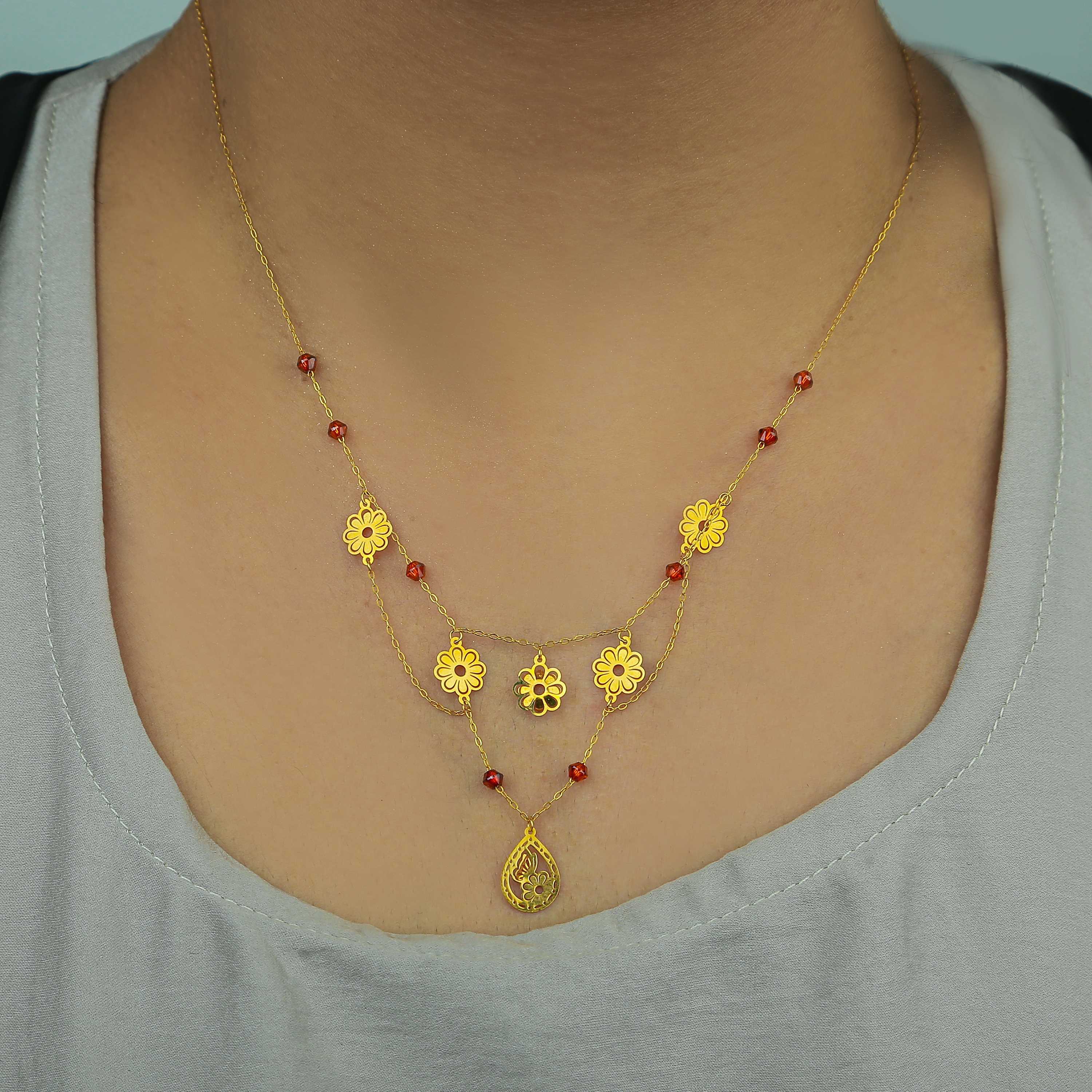 21 karat gold choker, made in Turkey - (H-0521)